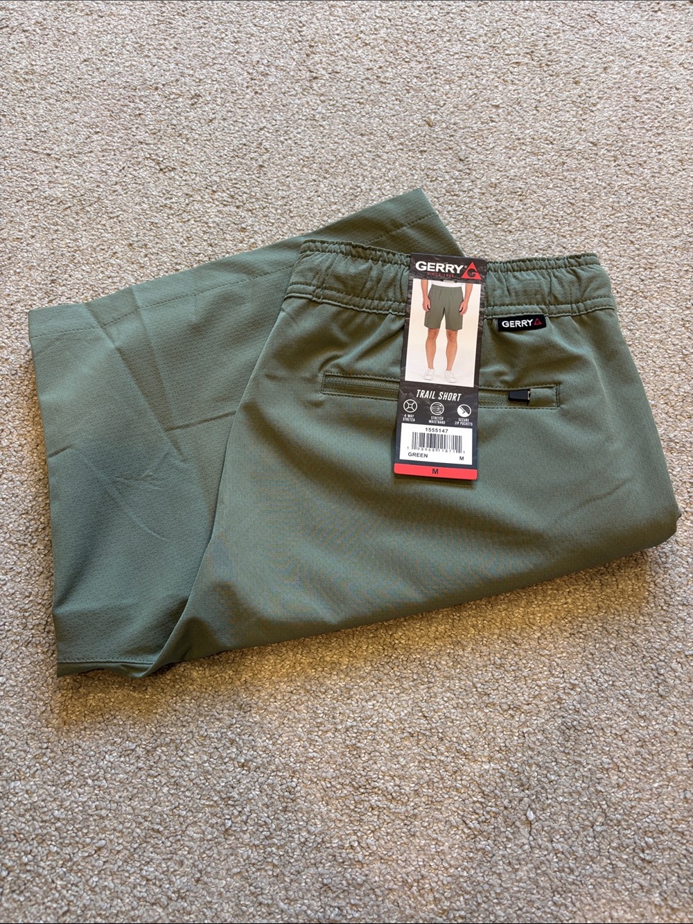 Gerry Weber Men's Olive Green Trail Shorts
